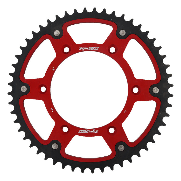 Rear sprocket 289 52T Stealth (steel-aluminum) Honda CR, CRF 1983-2016 (JTR210.52) red