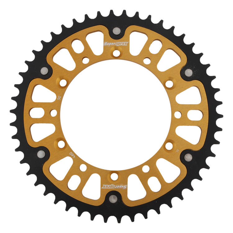 Rear sprocket 489 50T Stealth (steel-aluminum) Kawasaki KX, KX-F 1984-2018 (JTR460.50) gold