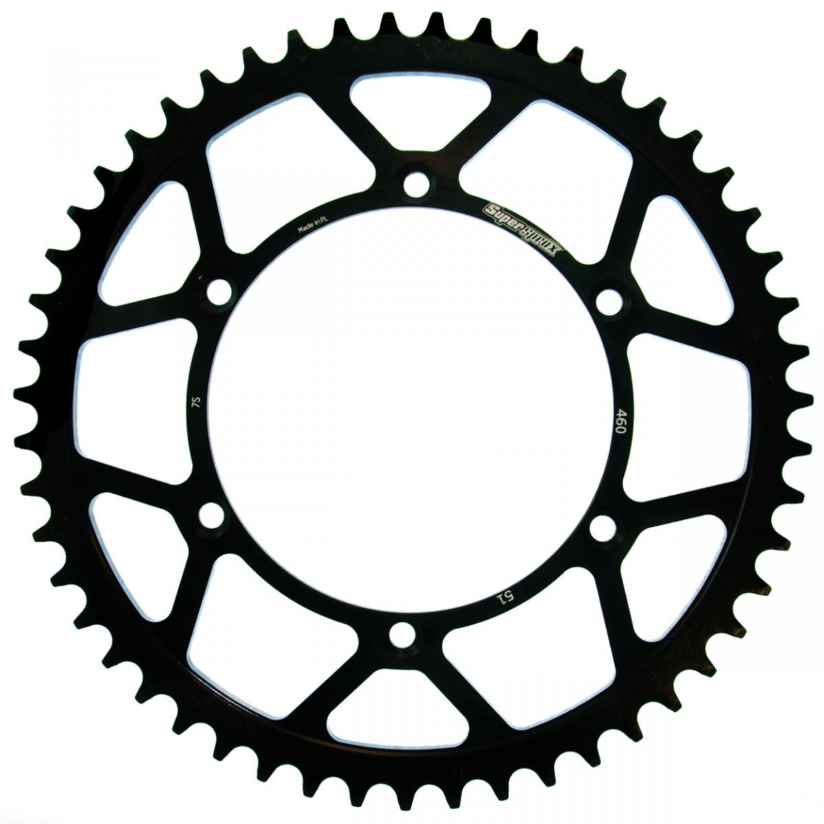 Rear sprocket 489 51T Kawasaki KX, KX-F 1984-2018 (JTR460.51) black, steel