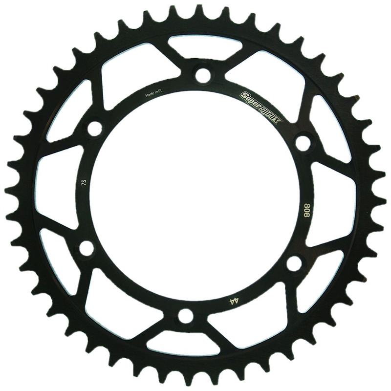 Rear sprocket 808 44T Suzuki DR-Z 400 2000-2024 (JTR808.44) black, steel