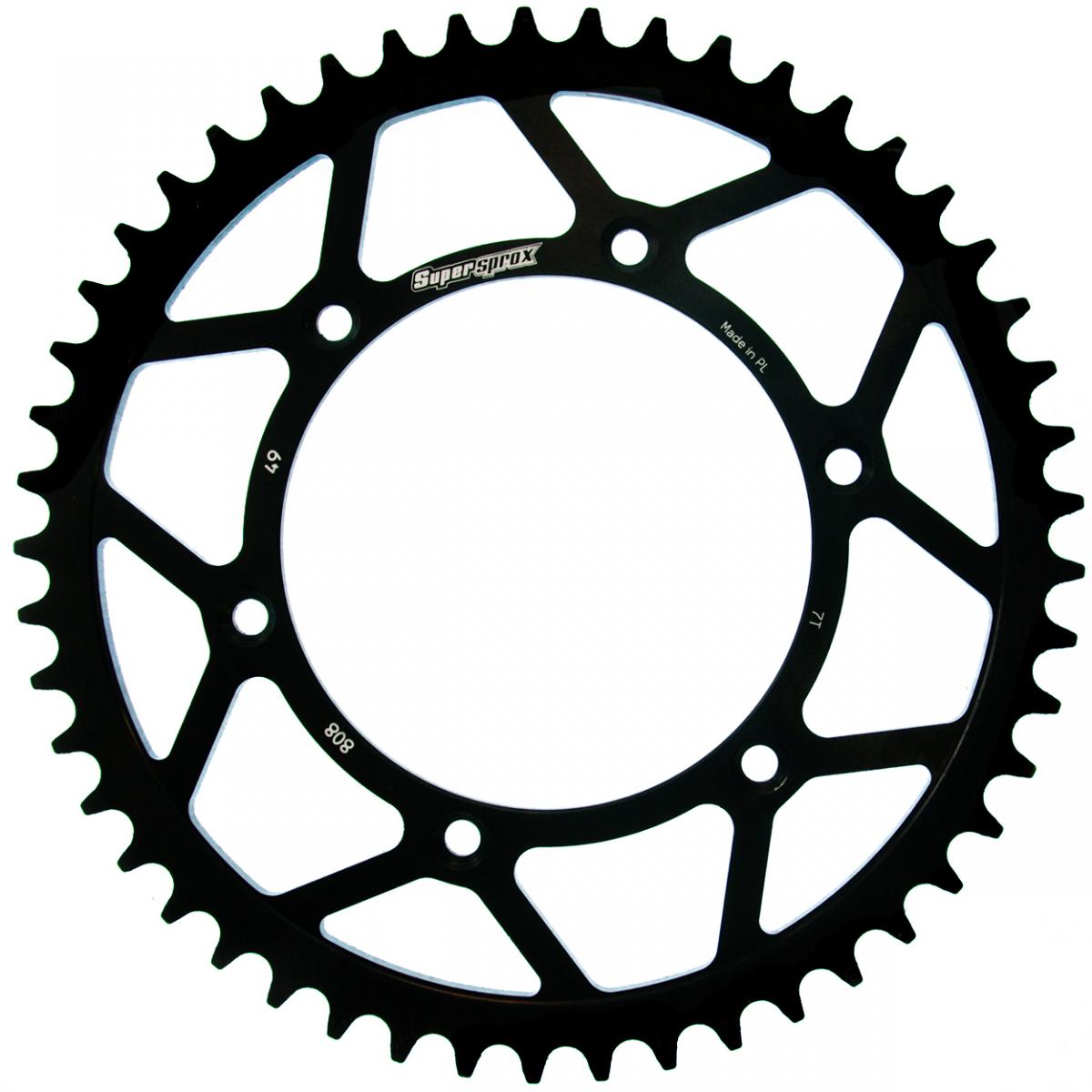 Rear sprocket 808 49T Suzuki RM, RM-Z (JTR808.49) black, steel