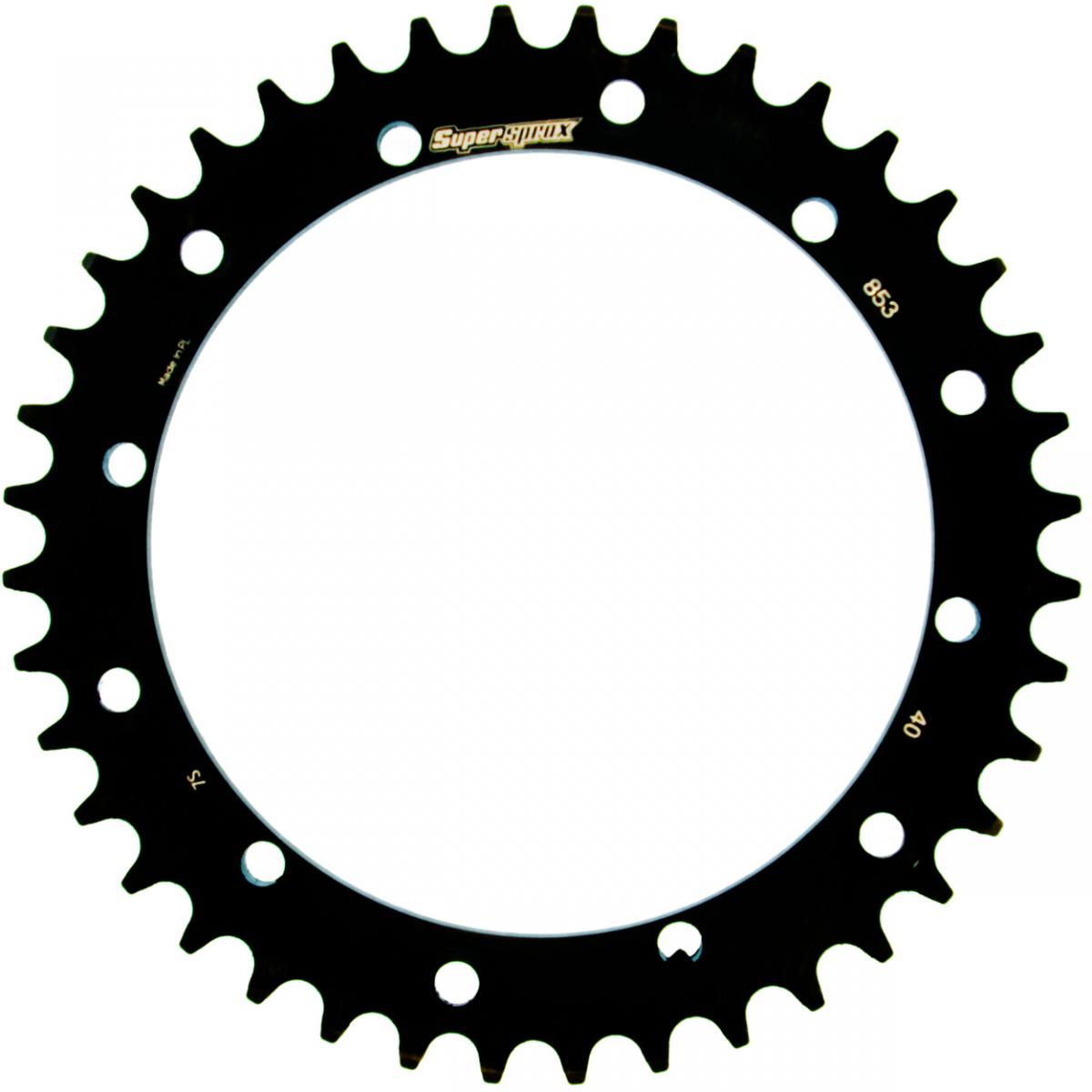 Rear sprocket 856 40T Yamaha TT 600 R, S 1993-2003, YFS 200 1988-2006, YFM 350 (JTR853.40) black, steel