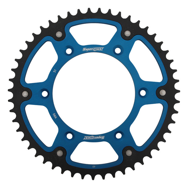 Rear sprocket 899 51T Stealth (steel-aluminum) KTM SX, EXC, EXC-F, SX-F, Husqvarna TE, TC, FE, TC 2016- (JTR897.51) blue