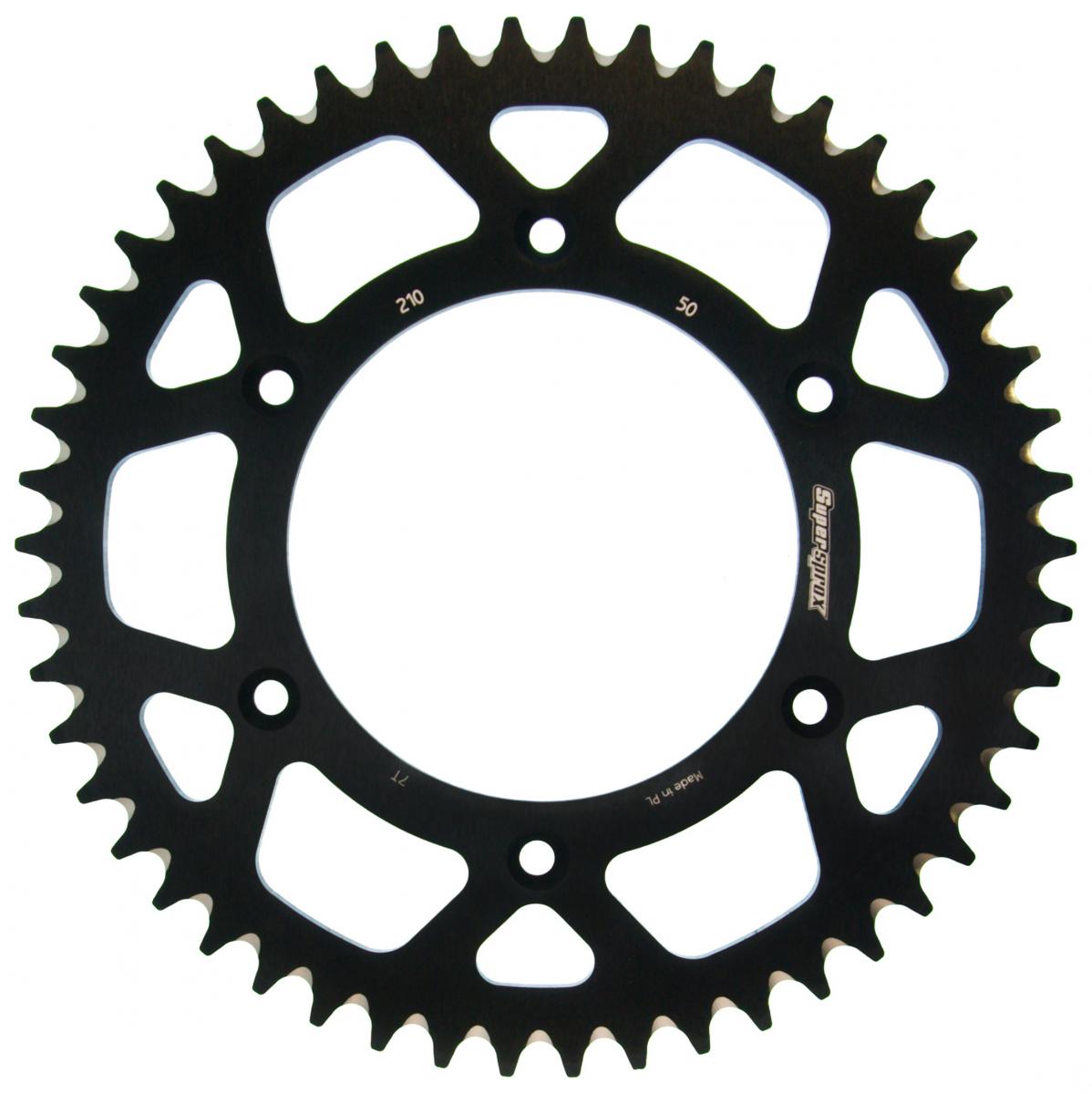 Rear sprocket aluminum 7075-T6 (ergal) 289 50T Honda CR, CRF, XR 1983-2016 (JTR210.50) black
