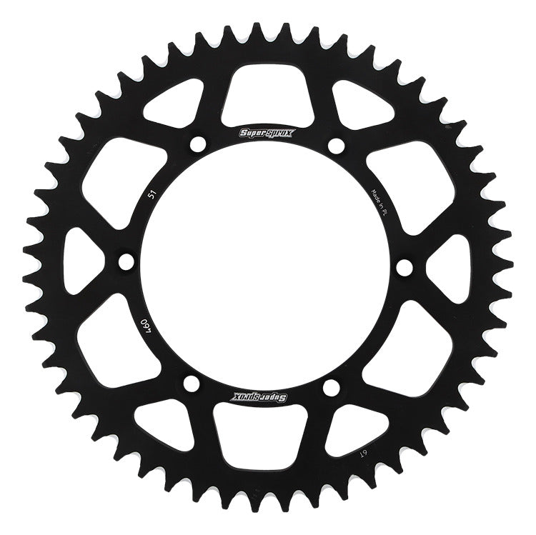 Rear sprocket aluminum 7075-T6 (ergal) 489 51T Kawasaki KX, KX-F 1984-2018 (JTR460.51) black