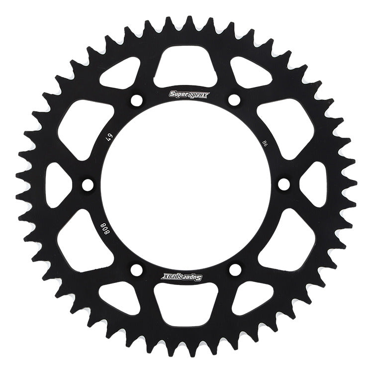 Rear sprocket aluminum 7075-T6 (ergal) 808 49T Suzuki RM, RM-Z (JTR808.49) black