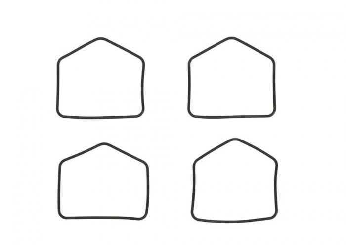 CARBURETOR FLOAT CHAMBER GASKET (4 PC.) KAWASAKI Z 750, 440, 400, GPZ 305 (Rubber NBR)