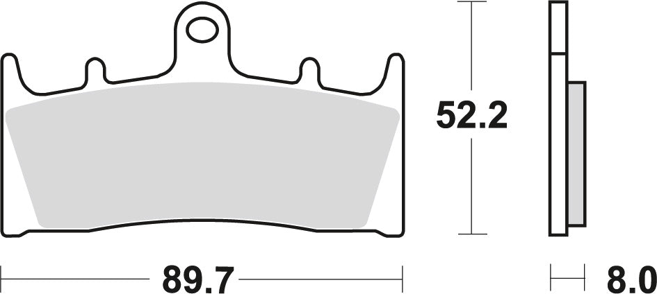 Brake pads KH188 organic Suzuki GSX 1400 01-07, GSF 1200 01-05, VZ 1600 04-05, Kawasaki ZRX 1100, 1200 96-06, ZX-9R 96-01, VN 1500 02-03, VN 1600 04-08 front
