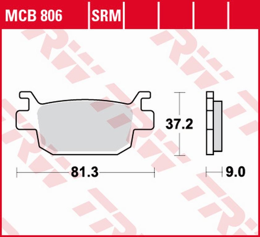 Brake pads KH415 sinter Honda Silver Wing 125 07-13 rear