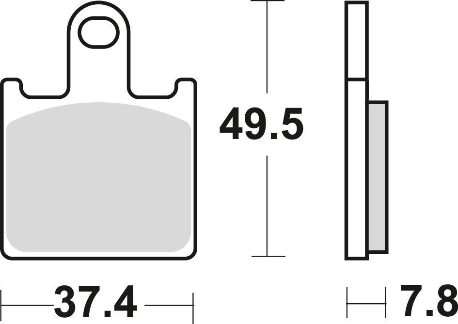 Brake pads KH417 sinter street Kawasaki ZX-6R 07-16, Z 750 11-14 front