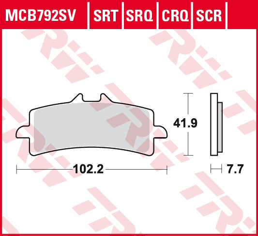 Brake pads KH447 sinter street Ducati Panigale V4 18-, Panigale 1299 15-, Aprilia RSV4 09-, Kawasaki H2 15-, ZX-10R/RR 16-, KTM 1290 Super Duke 14-, 1190 RC8 08-15, 990 SMR 10-13, Suzuki GSX-R 600/750 11-16, GSX-R/GSX-S 1000 12-, GSX-R 1300 — front