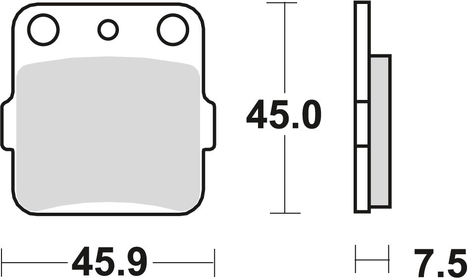 Brake pads KH84 sinter off-road Suzuki DR 800 88-90, Yamaha YFZ 450 04-20 rear