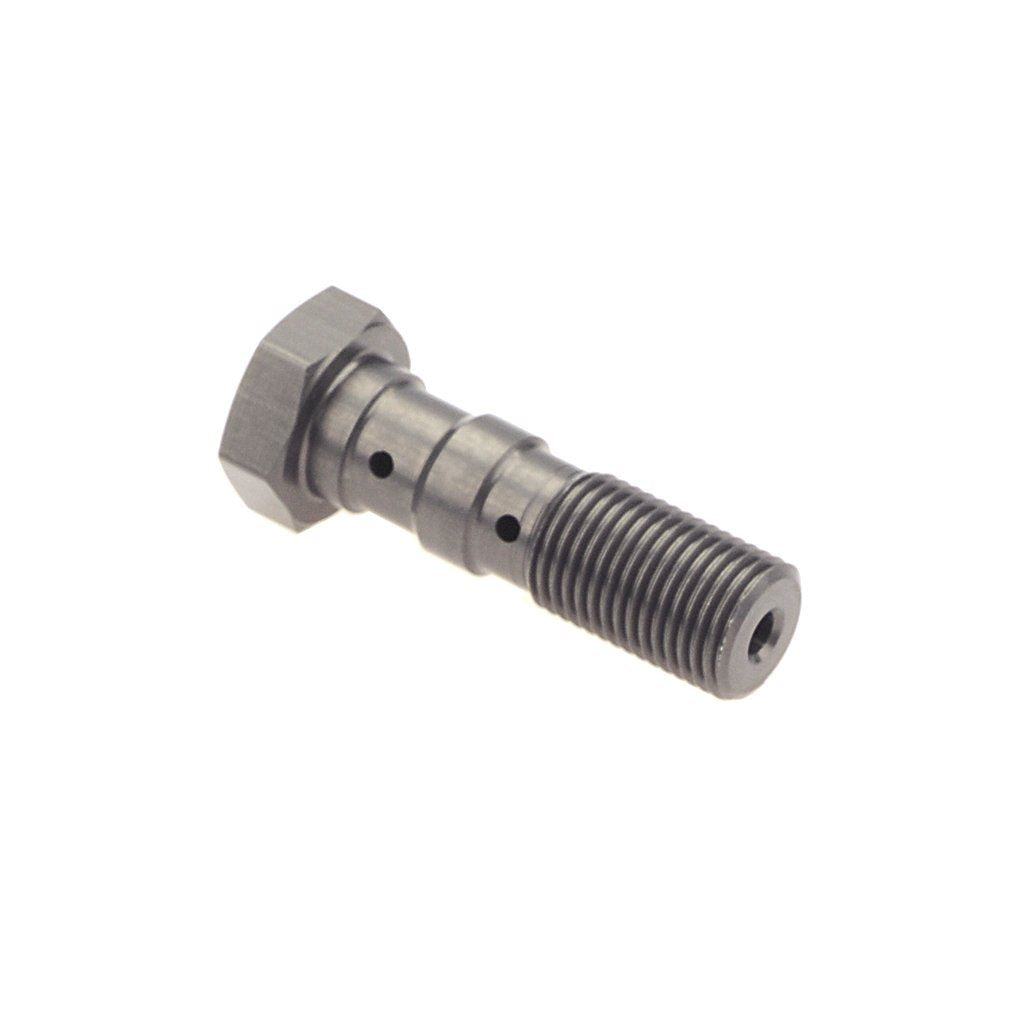 Hydraulic double banjo bolt for brake lines M10 x 1.00 - titanium