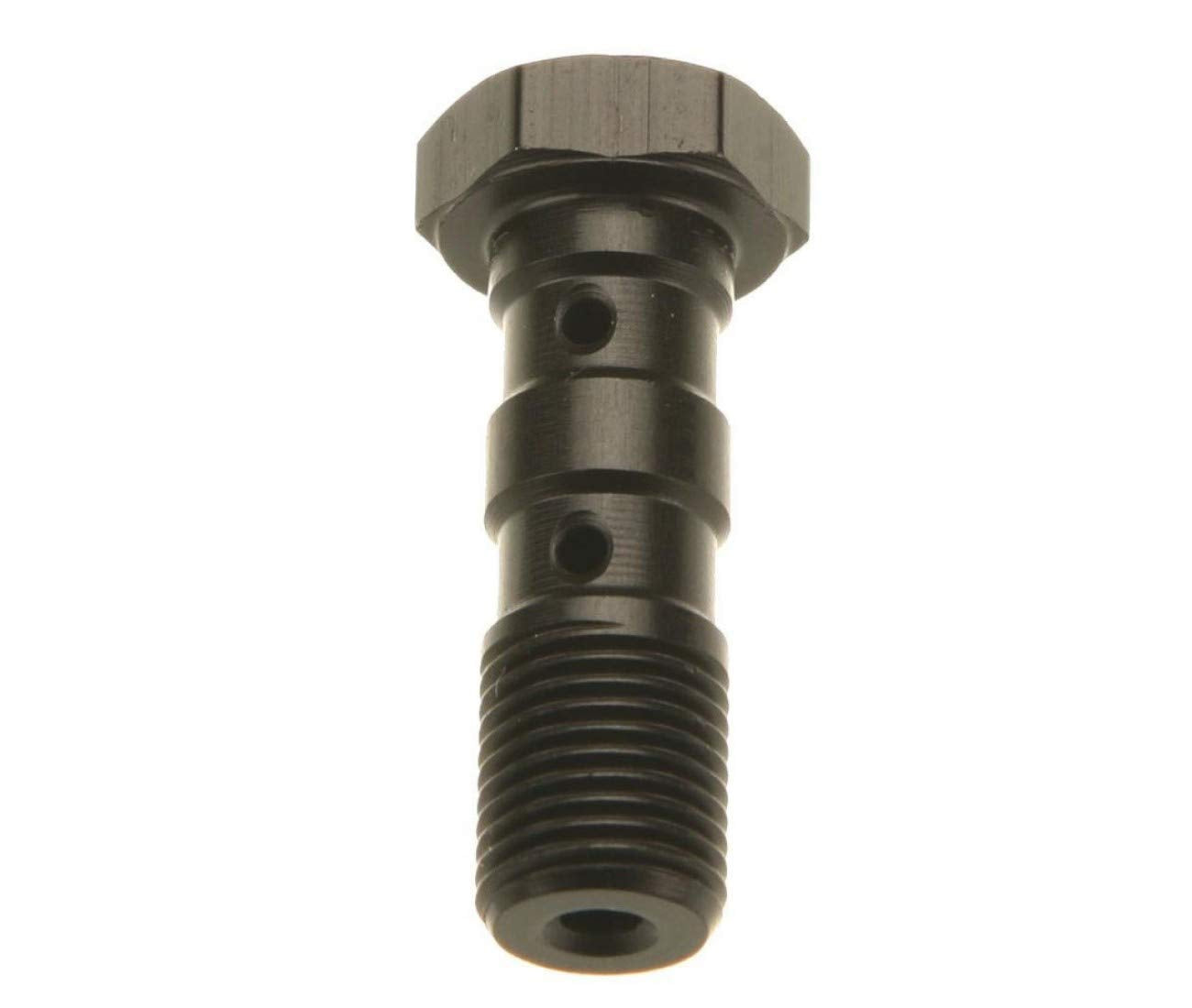 Hydraulic double banjo bolt for brake lines M10 x 1.25 - black
