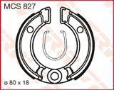 Brake shoes (80x18 mm) (H301)