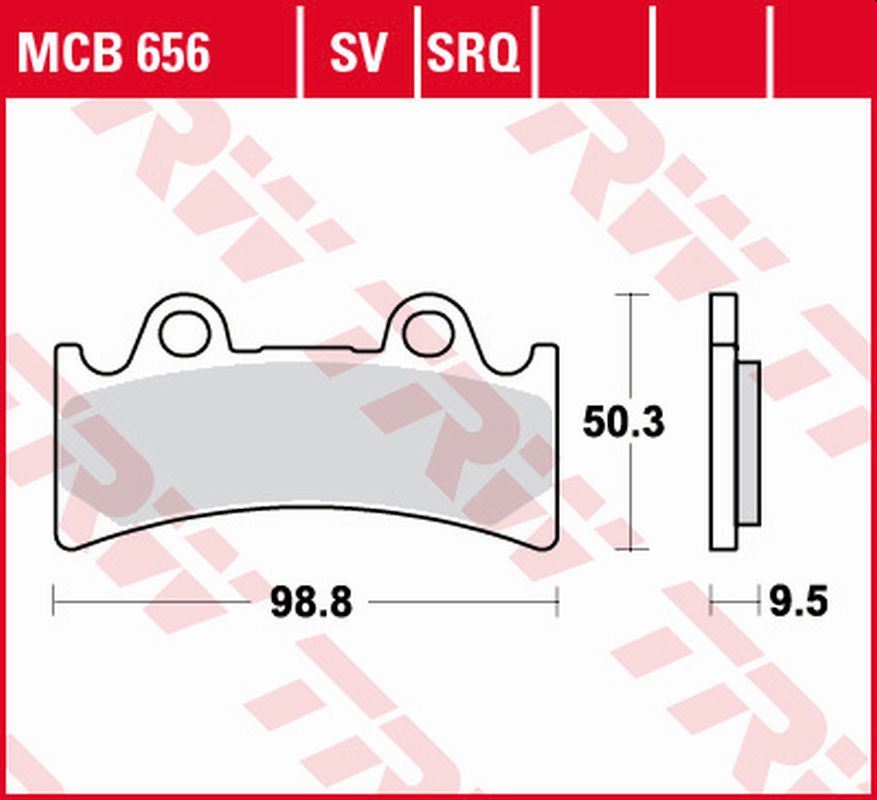 Brake pads KH190 sinter street Yamaha FZR 1000 Genesis 95-95, YZF 750R, SP 93-98, Triumph Daytona 900 Super III 94-96 front