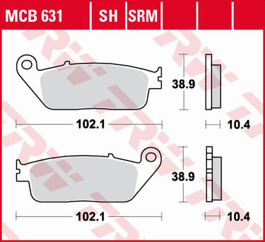 Brake pads KH196 sinter Yamaha YP 125, 250 X-Max 10-16, YP 400 X-Max 13-16, RA 125, 400 X-Max 17- front