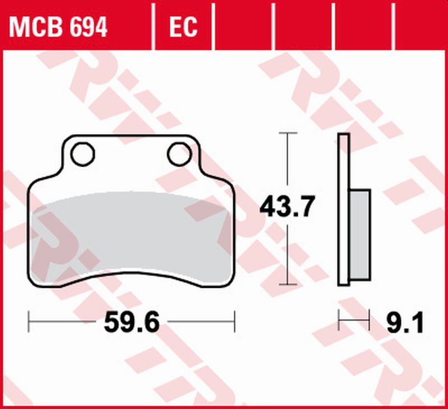 Brake pads KH235 organic Keeway Matrix 50 06-13, F-ACT 125 07-14, CPI Oliver City 50 05-12, Hussar 50 00-05, Popcorn 50 01-05, Kymco Calypso, Heroism 95-00 front