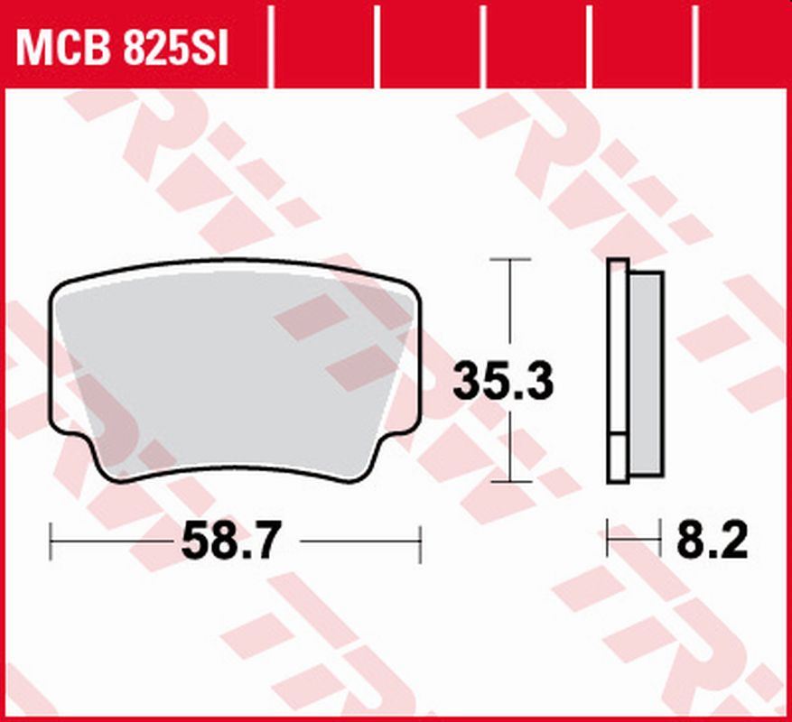 Brake pads KH463 sinter off-road KTM SX-F/XC 450 ATV 08-11, SX/XC 505 ATV 08-13, XC 525 ATV 08-13 rear