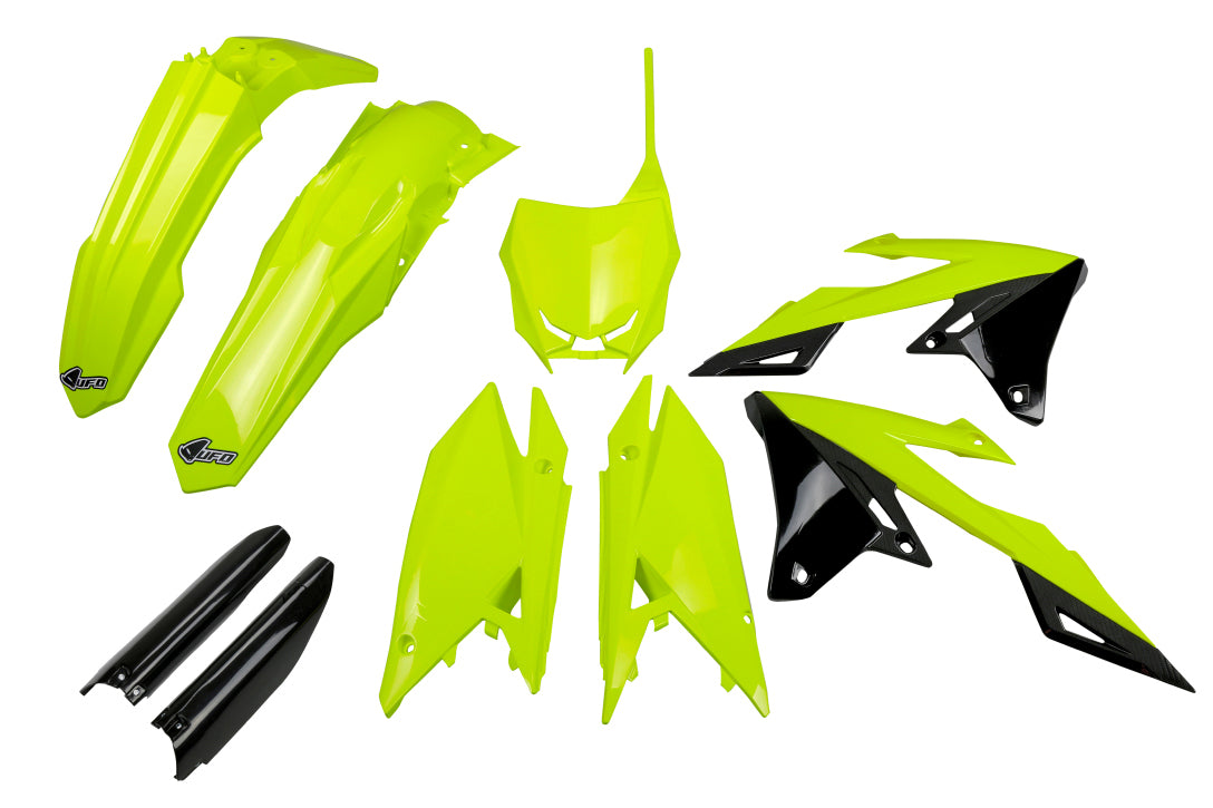 Full plastics kit with fork guards Suzuki RM-Z 250 19-25, RM-Z 450 18-25 color yellow fluo