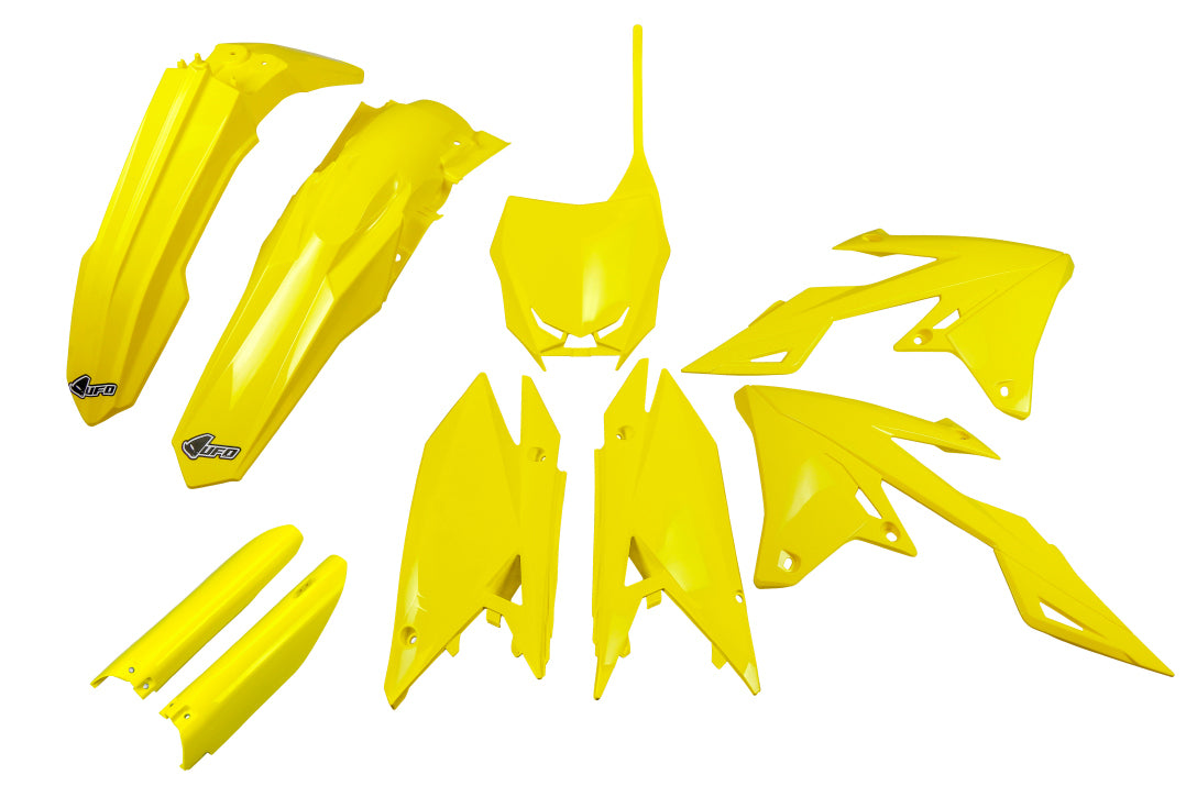 Full plastics kit with fork guards Suzuki RM-Z 250 19-25, RM-Z 450 18-25 color yellow