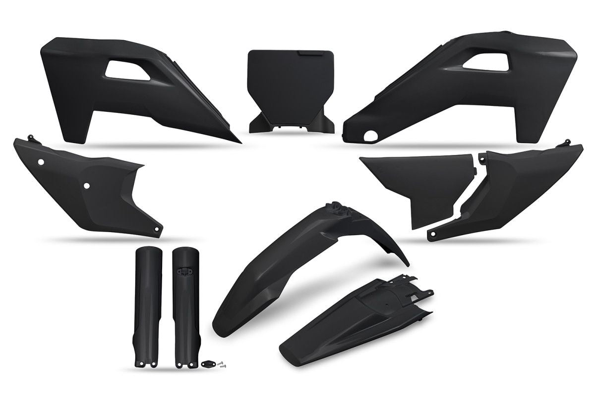 Full plastics kit with fork guards Husqvarna TC 125/150/250/300 25, TX 300 25, FC 250/350/450 25, FX 350/450 25 color black