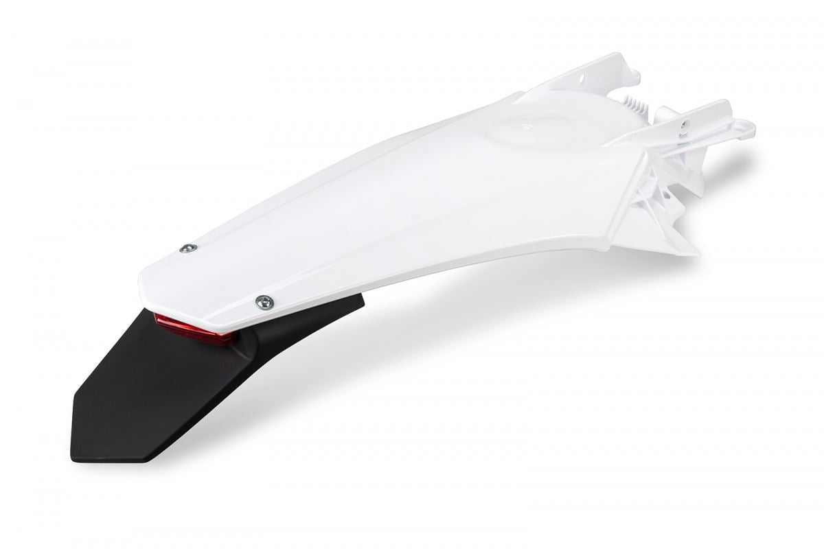 Rear fender Gas Gas EC/EC-F 21 color white (enduro with LED light)