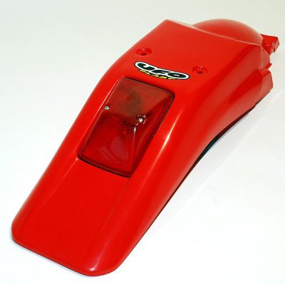 Rear fender Honda XR 250/400 R 96-10 with light original pattern color red