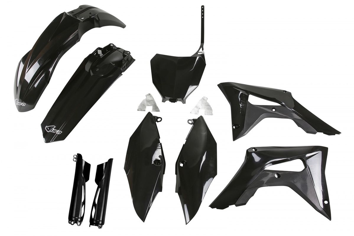 Full plastics kit with fork guards Honda CRF 250R 18-21, CRF 450R 17-20 color black (HO119E001)