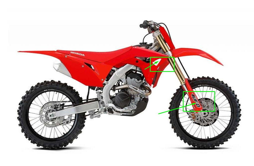 Plastics kit Honda CRF 250R 18-21, CRF 450R 17-20 color red (includes fork guards and decals)