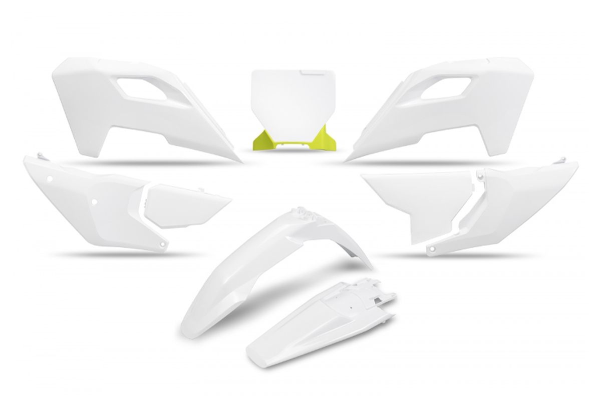 Plastics kit Husqvarna TC 125/250 23-24, FC 250/350/450 23-24, FX 350/450 23-24, TX 300 24 color white