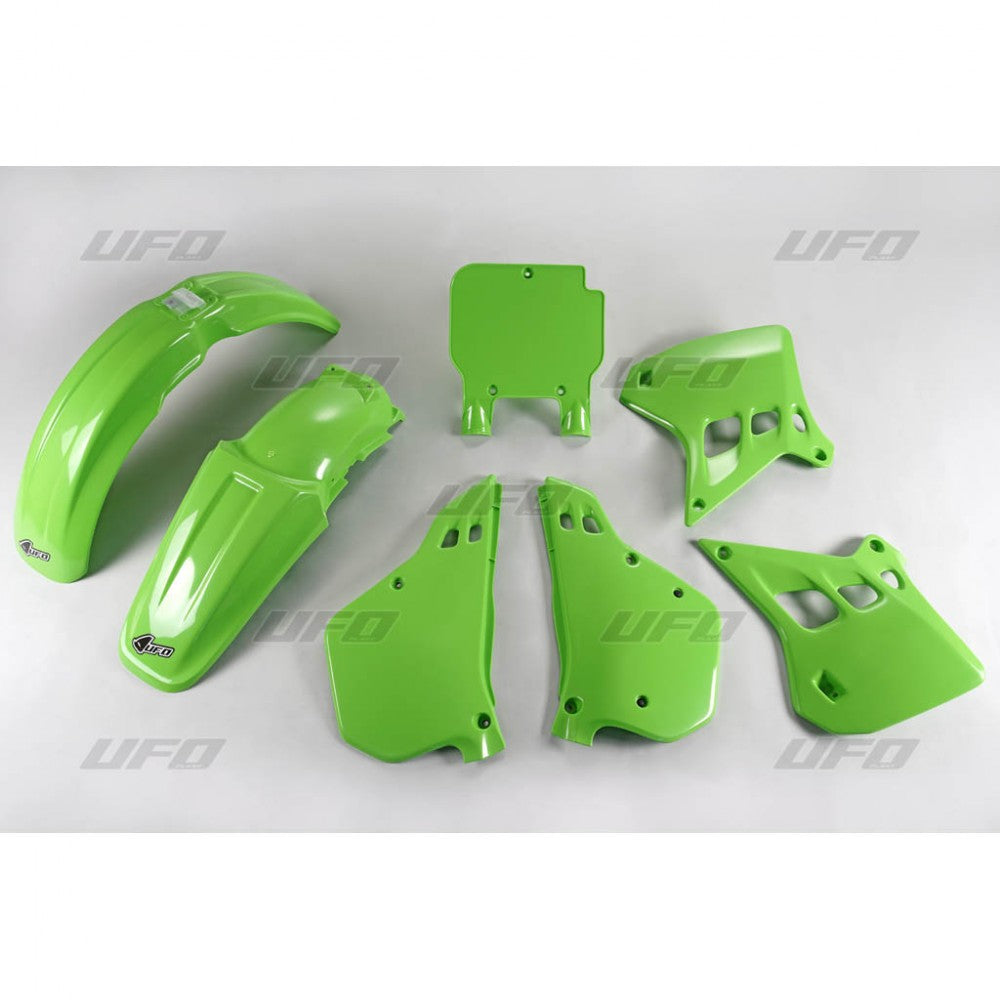 Plastics kit Kawasaki KX 125 90-91 color OEM 91 (green) (KA196E999A)