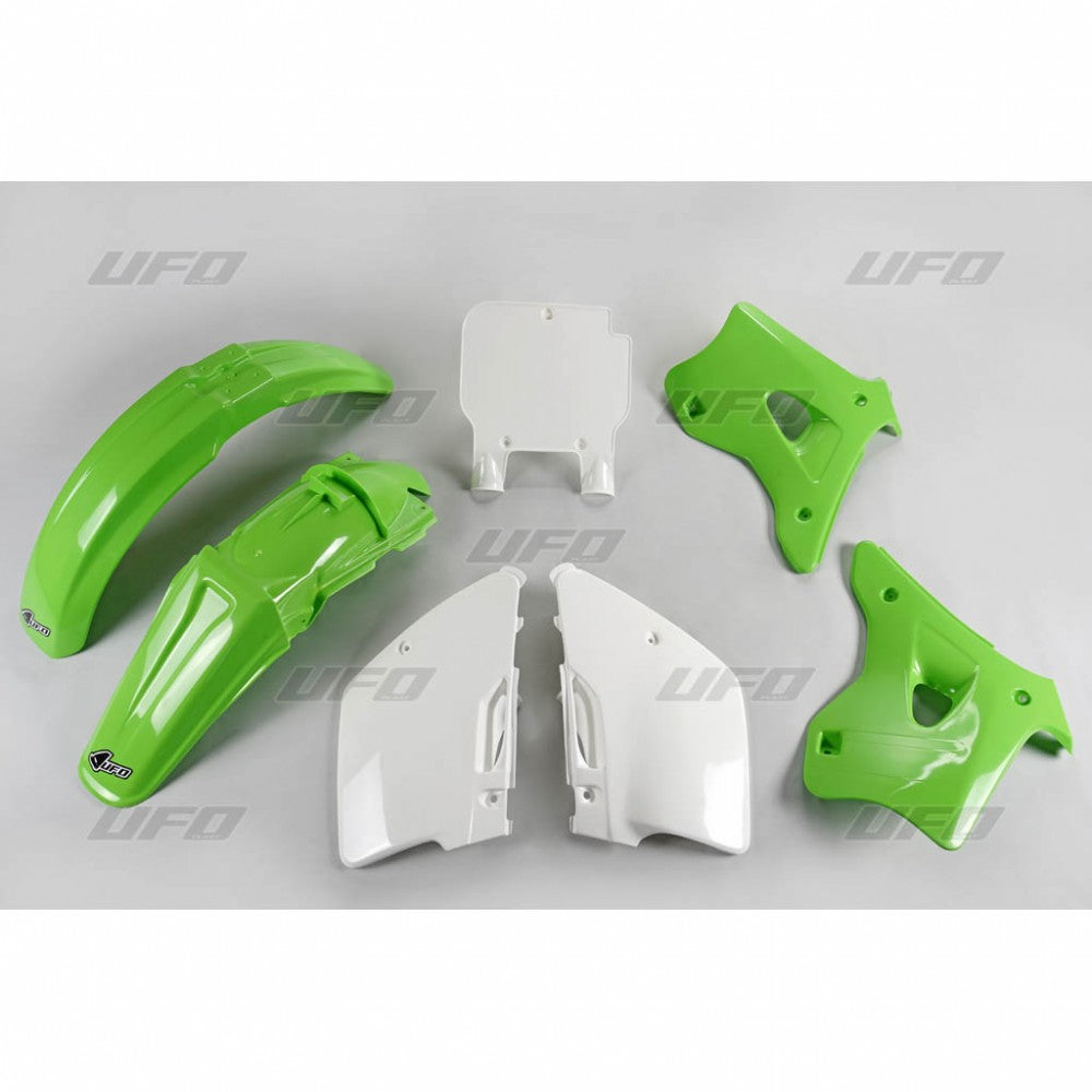 Plastics kit Kawasaki KX 125/250 94-95 color OEM (green/white) (KA193E999)