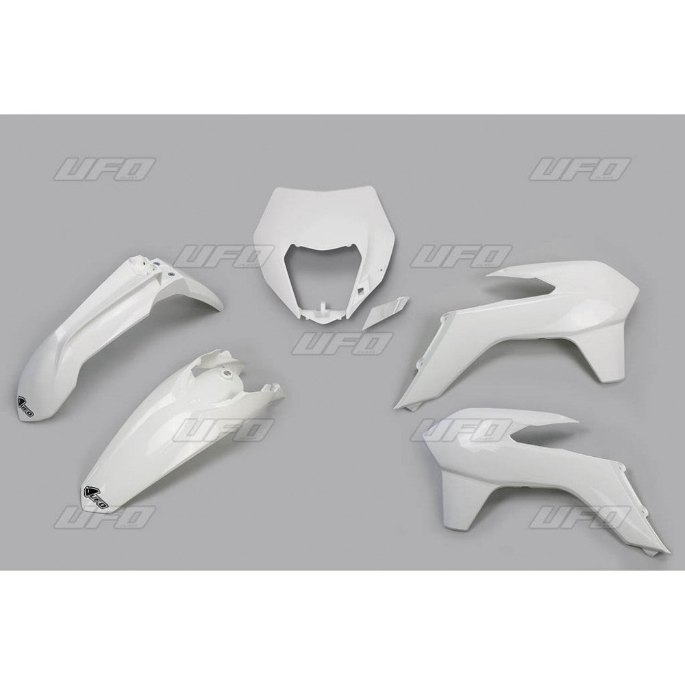 Plastics kit KTM EXC/EXCF 14-16 with headlight mask color white (KT524E047)