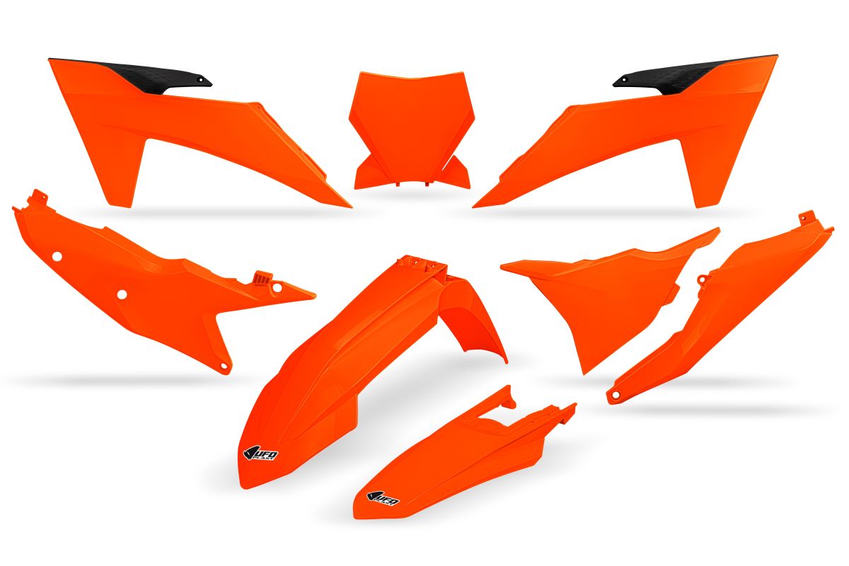 Plastics kit KTM SX 125/250/300 TBI 23-24, SX-F 250/350/450 23-24 color orange fluo