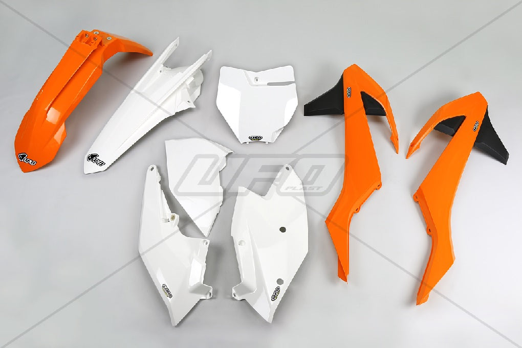 Plastics kit KTM SX/SXF 16-18 (except SX 250 16) color OEM 16 (orange/white) (KT517E999)