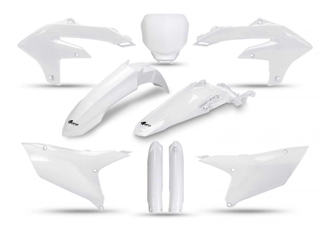 Full plastics kit with fork guards Yamaha YZF 250 24-25, YZF 450 23-25 color white