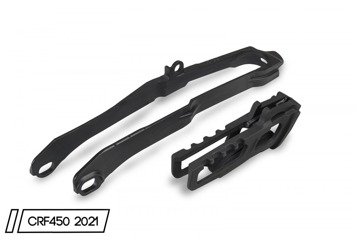 Chain slider + chain guide set Honda CRF 450R/RX 19-25, CRF 250R 20-25, CRF 250RX 21-25 color black