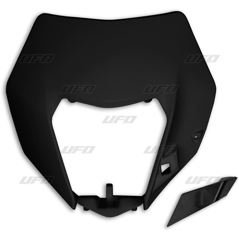 Front headlight mask KTM EXC/EXC-F 14-16 color black (OEM style)
