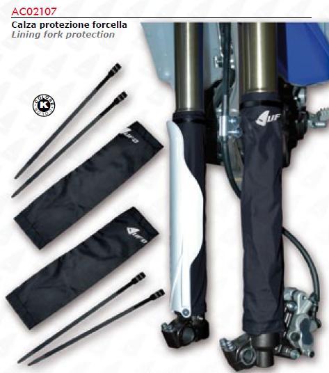 Nylon fork protectors color black