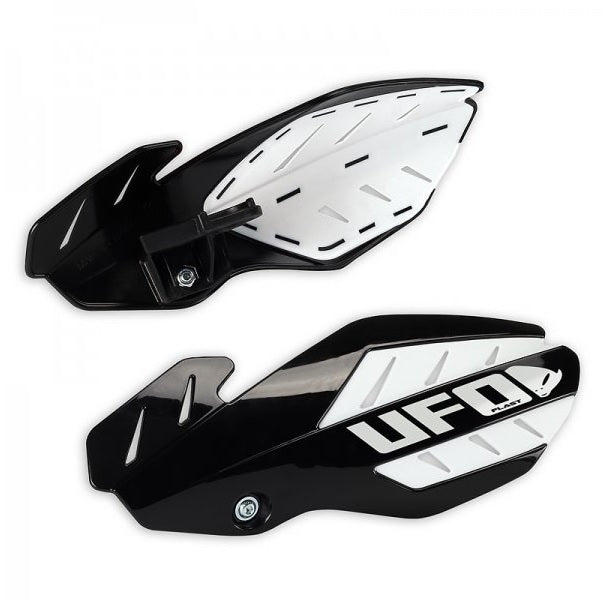 Handguards Flame Honda CRF 250 12-17, CRF 450 12-16 color black/white (with mounts)