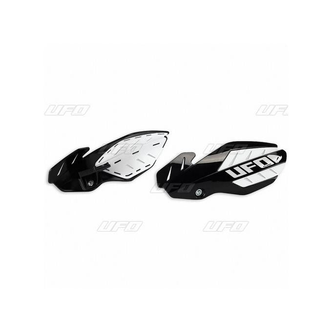 Handguards Flame Kawasaki KX-F 250, 450 13-17 color black/white (with mounts)