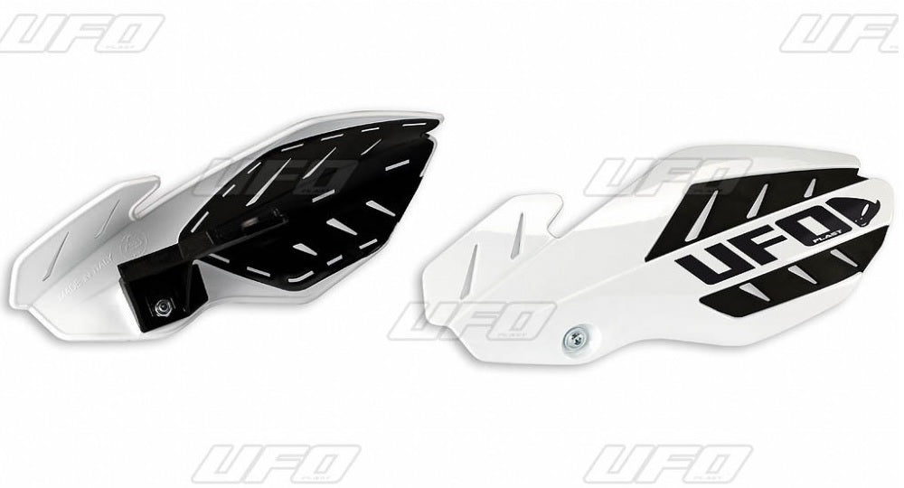 Handguards Flame Kawasaki KX-F 250/450 13-17 color white/black (with mounts)