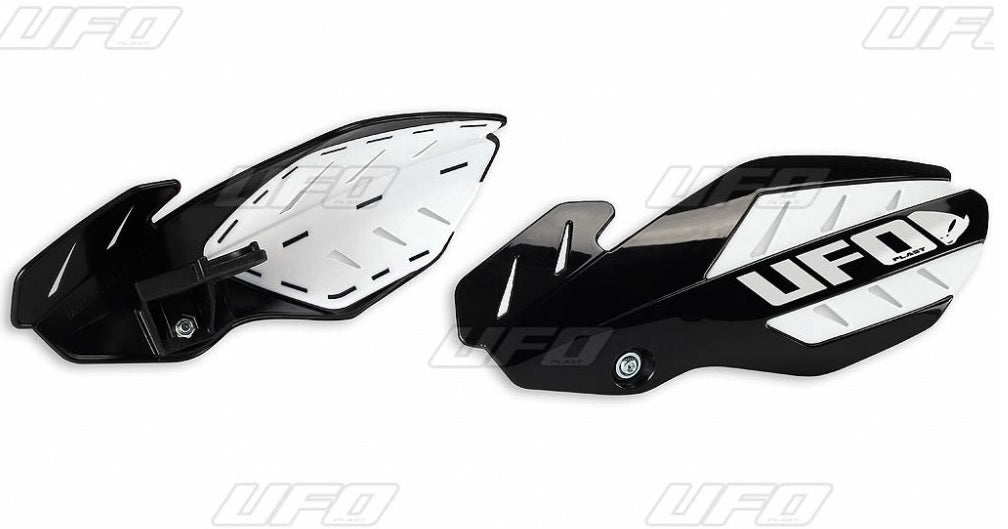 Handguards Flame Suzuki RM-Z 250/450 12-17 color black/white (with mounts)