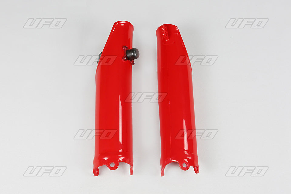 Front fork protectors with lock Honda CRF 250R 10-18, CRF 450R 09-12 color red