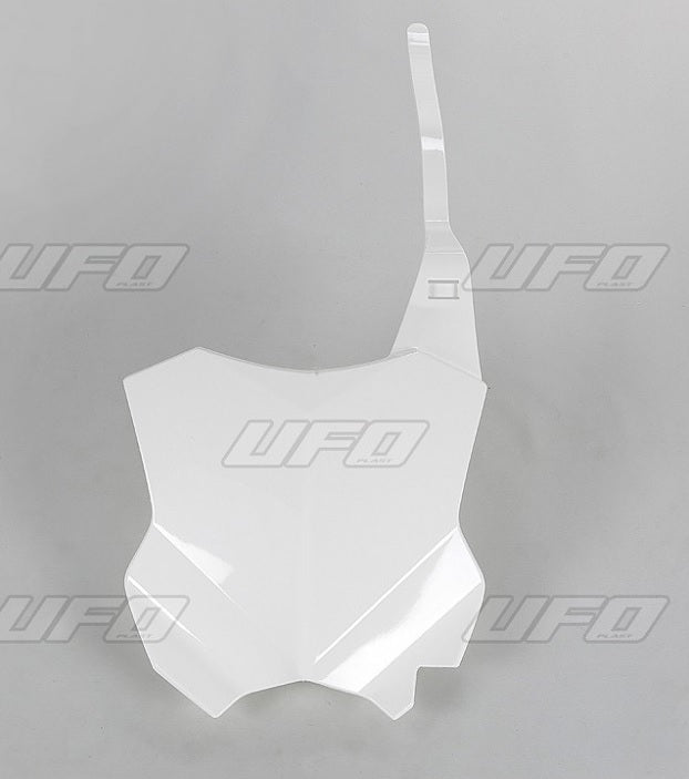Front number plate Kawasaki KX-F 250 17-23, KX-F 450 16-23 color white