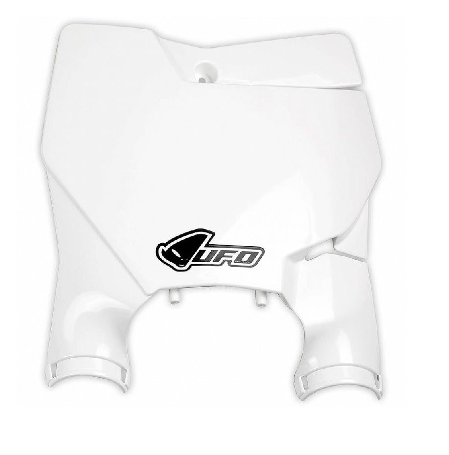 Front number plate KTM SX/SX-F 16-20 (except SX 250 16) color white (Stadium with fork guards)