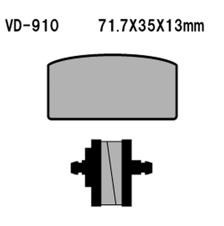 Brake pads KH22 BMW R60, R75, R80, R90, R100 (Made in Japan)