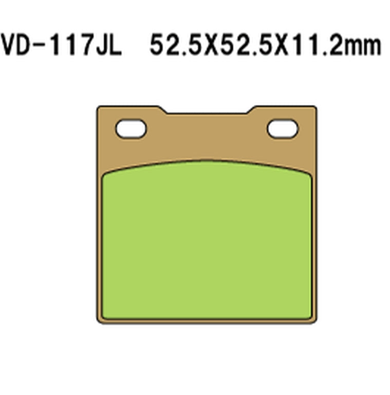 Brake pads KH45 sintered metal (gold) (Made in Japan)