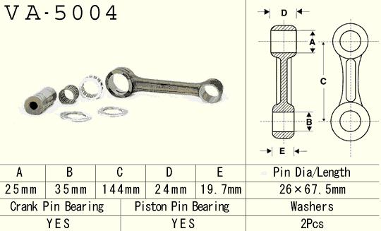 Connecting rod Honda CR 500 87-01 (VA5004) (Made in Japan)
